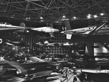 airplanes in an aviation museum 