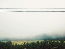 morning fog over a mountain 