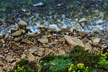 stones on a shore 