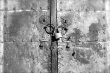 locked metal door 