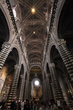 interior of Duomo di Siena cathedral