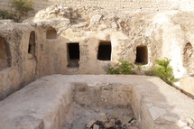 ancient ruins of a tomb 