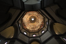 paintings on a cathedral dome 