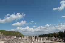 columns in ancient ruins 