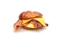 bacon, egg, and cheese, croissant 