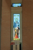 stained glass window of Saint Thomas 
