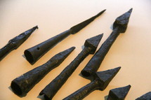 old spear tips