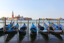 gondola boats in Venice 