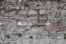 Roman brick and stone work from an ancient fortress