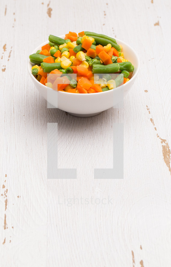 bowl of cooked vegetables 