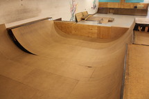 empty skateboard ramps