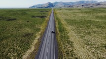 Icelandic Roads Aerial view