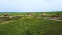 aerial view of the Abandoned airfield