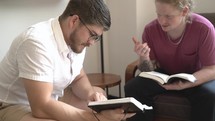 men's group Bible study, men discussing scripture 