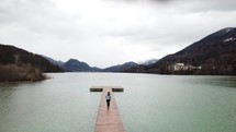 person standing on a dock in Austria 
