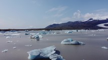 Icebergs And Ice glaciers in iceland