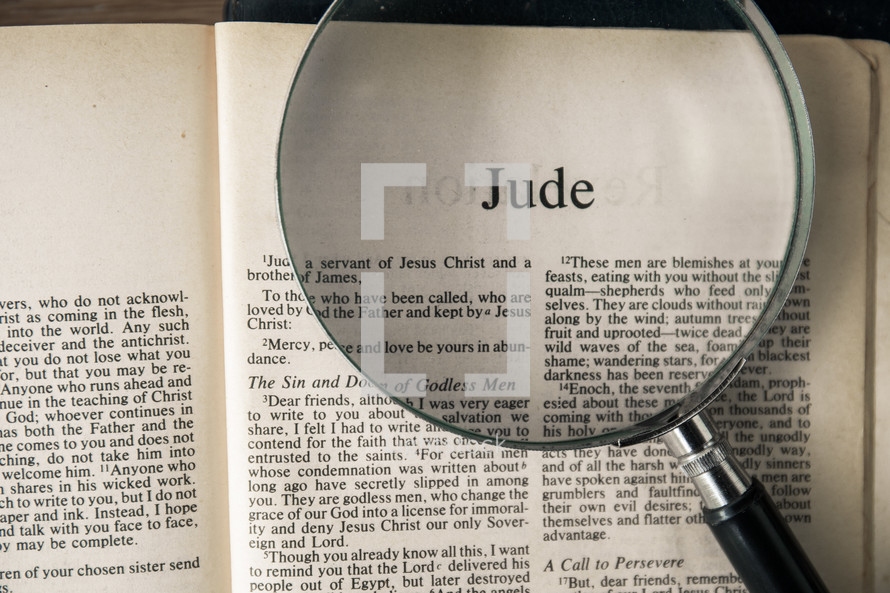 Jude under a magnifying glass 