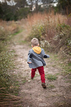toddler boy walking 