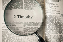 2 Timothy under a magnifying glass 