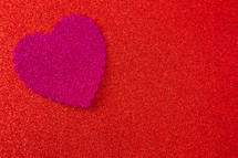 fuchsia heart cutout 