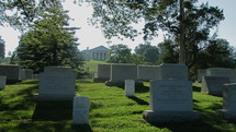  Arlington Cemetery with Robert E. Lee's mansion in the background