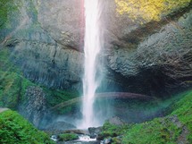 narrow waterfall