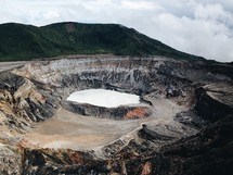 Volcano Crater - Poas, Costa Rica.