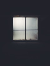 a clouded window 