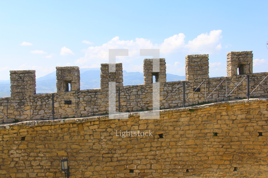 castle walls, fortress 