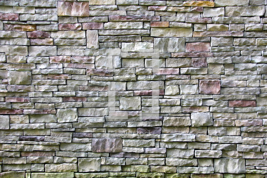 Random sized stone wall 