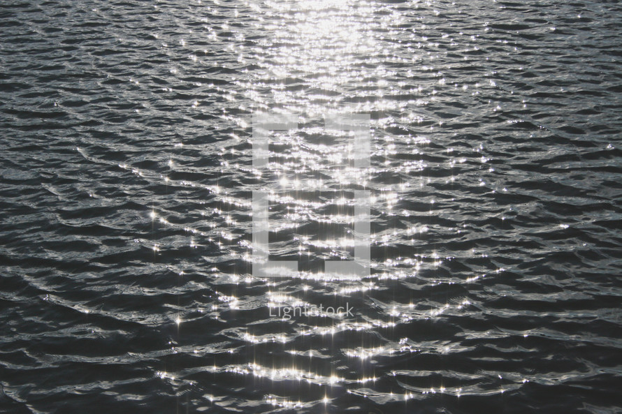 sunlight on the surface of water 