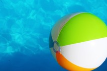 beach ball in a pool 