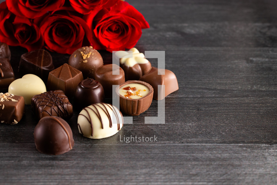 roses and chocolates 