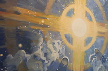 Heaven Sun and Space Painting 