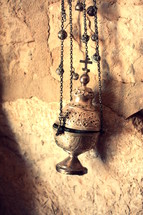 An old censer for an orthodox church in Taybeh, one of the only Arab Christian towns in Palestine
