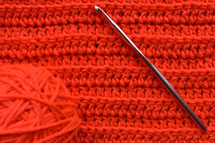 red yarn background 