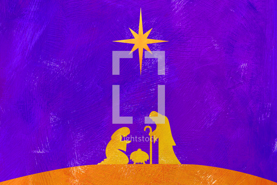 holy family nativity painting 