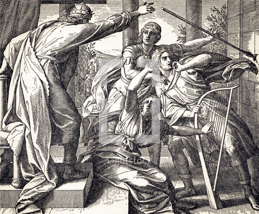Saul Tries to Kill David, 1 Samuel 19:9-10