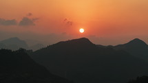 Sunset from Lung Cu flag point
