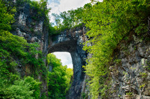 Natural bridge in the blue ridge mountains