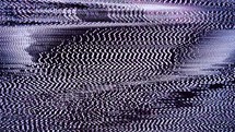 Static Analog Noise glitching snow noise in black and white, pixels and dots showing
