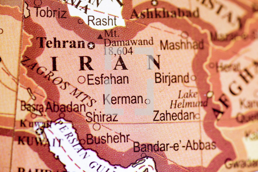 map of Iran 