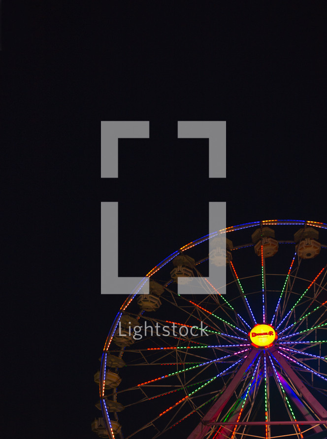 lights on a ferris wheel 