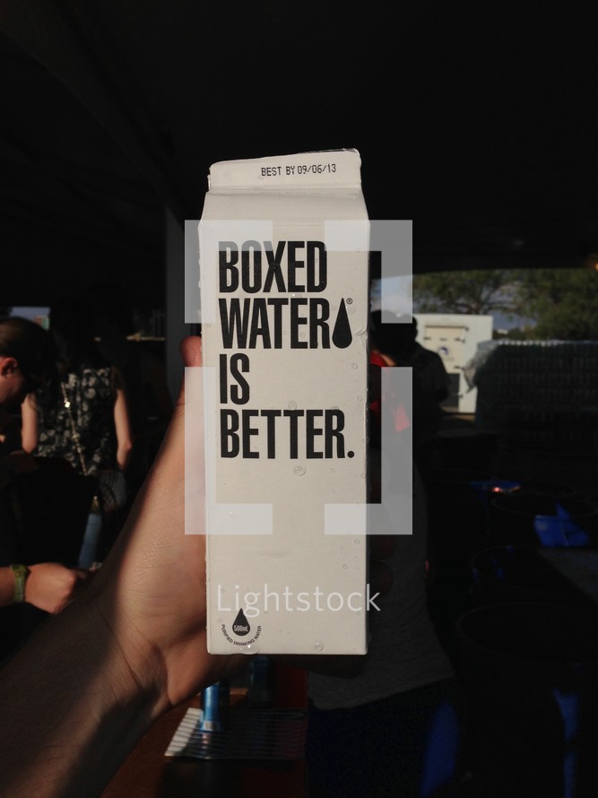 Boxed water is better carton 