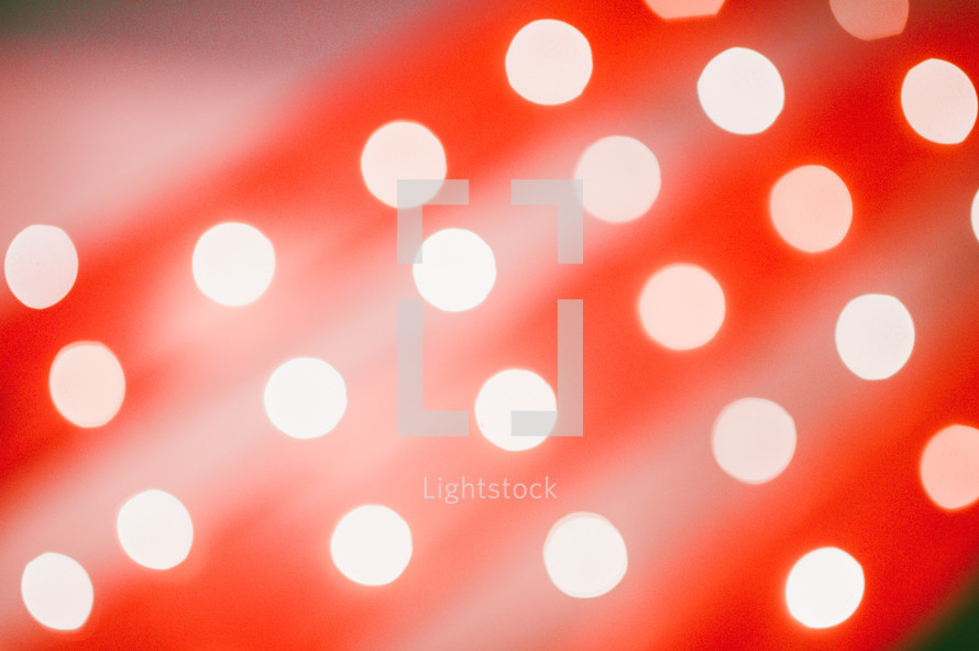 red and white bokeh lights background 
