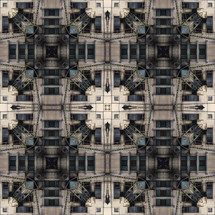 building exterior kaleidoscope pattern seamless tile