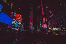 Times Square at night 