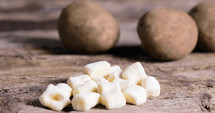 Homemade potato gnocchi food