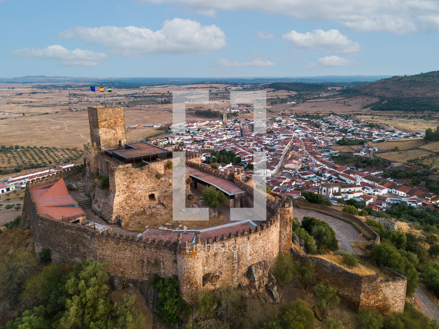 Castle of Alconchel, Badajoz,Extremadura, Spain.