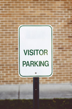 Visitor Park sign 